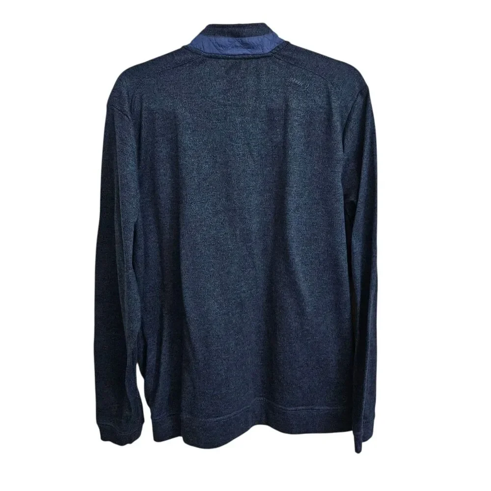 Johnnie O Sweatshirt Reflex Mens XL Blue 1/4 Zip Performance Golf Preppy Outdoor